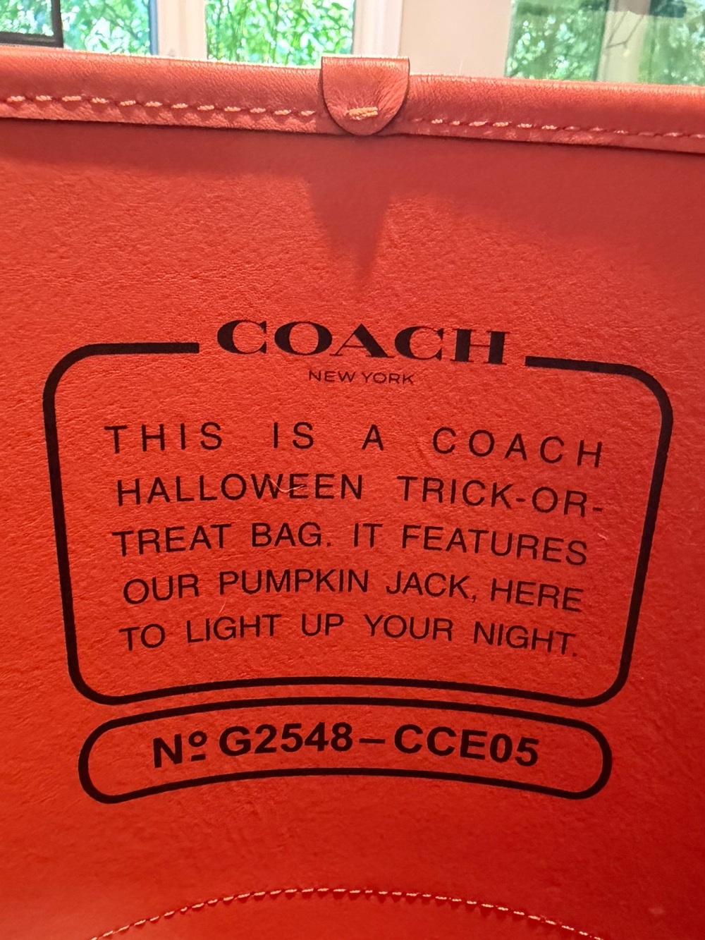 Coach pumpkin tote - Picture 3 of 3